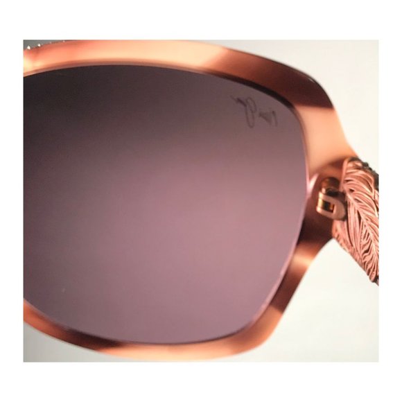 Maui Jim Swaying Palms MJ 530-90 Rose Pearl Rose Gold / Maui Rose®-Polar… - Picture 7 of 8